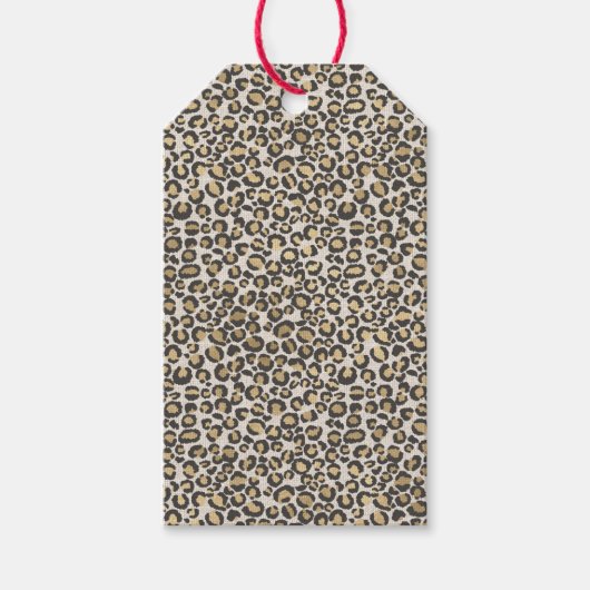 Animal Print Leopard Chic Klassischer Spaß Geschenkanhänger (Vorderseite)