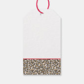 Animal Print Leopard Chic Klassischer Spaß Geschenkanhänger (Rückseite)