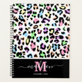 Animal Print Leopard Chic Monogram 2026 Planer (Vorderseite)