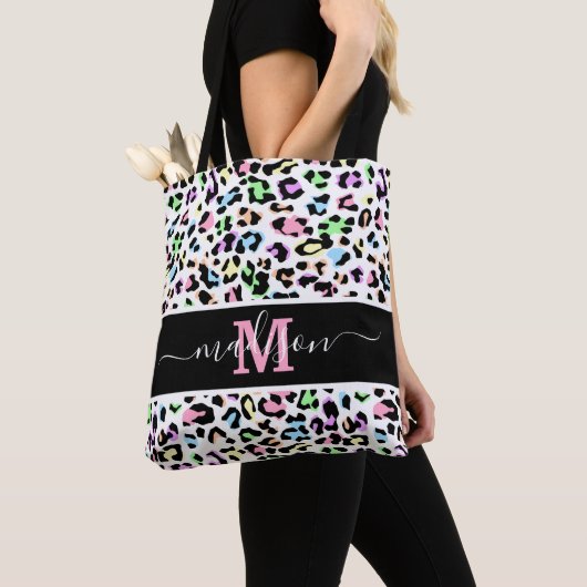 Animal Print Leopard Trendy Monogram Tasche (Von Nahem)