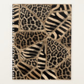 Animal Print - Leopard und Zebra - pastellfarbenes Planer (Vorderseite)