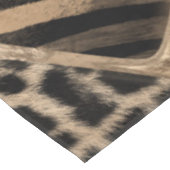 Animal Print - Leopard und Zebra - Pastellgold Tischdecke (Schrägansicht)