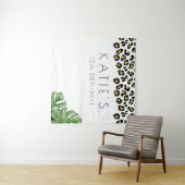 Animal Print Let's Get Wild Party Banner Wandteppich (Beispiel (Horizontal))