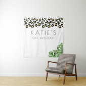 Animal Print Let's Get Wild Party Banner Wandteppich (Beispiel)