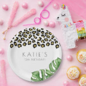 Animal Print Let's Get Wild Partys Pappteller (Party)