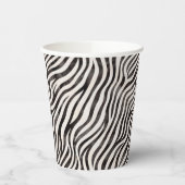 Animal Print Modern Blau & White Brautparty Pappbecher (Links)