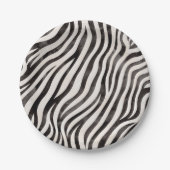 Animal Print Modern Blau & White Brautparty Pappteller (Vorderseite)