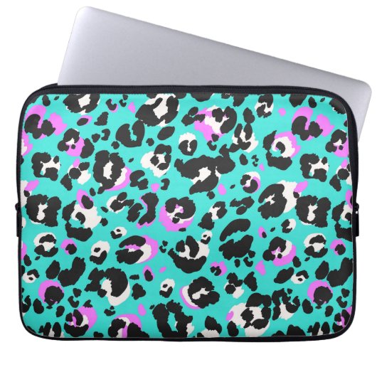 Animal Print Muster Laptop Sleeve (Vorderseite)