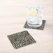 Animal Print - Paper Coasters Rechteckiger Pappuntersetzer (Vor Ort)