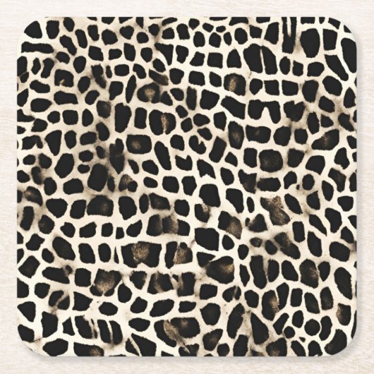 Animal Print - Paper Coasters Rechteckiger Pappuntersetzer (Vorderseite)