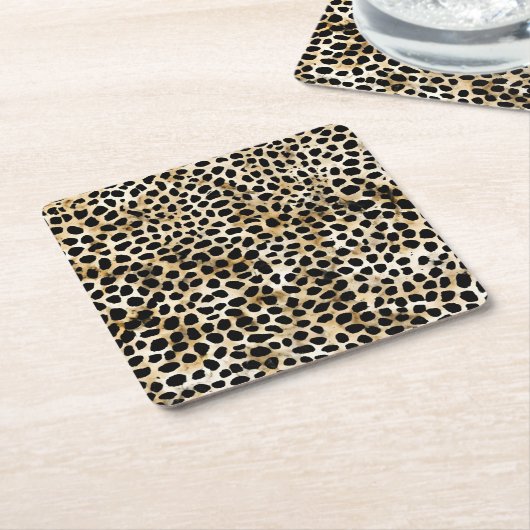 Animal Print - Paper Coasters Rechteckiger Pappuntersetzer (angewinkelt)