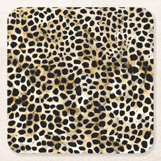 Animal Print - Paper Coasters Rechteckiger Pappuntersetzer (Vorderseite)