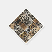 Animal Print - Papier Napkins Serviette (Ecke)