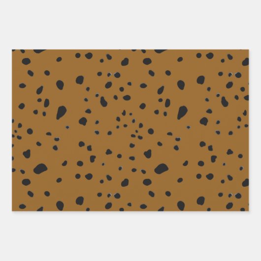 Animal Print Pattern Geschenkpapier Set (Vorderseite 3)