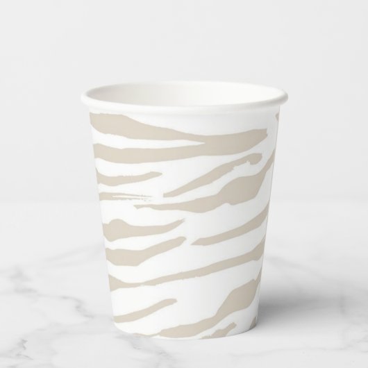 Animal print pattern pappbecher (Rückseite)