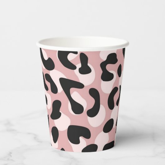 Animal print pattern pappbecher (Rückseite)