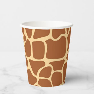 Animal print pattern pappbecher
