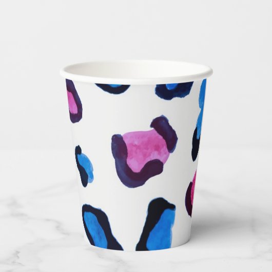 Animal print pattern pappbecher (Rückseite)