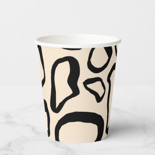 Animal print pattern pappbecher (Rückseite)