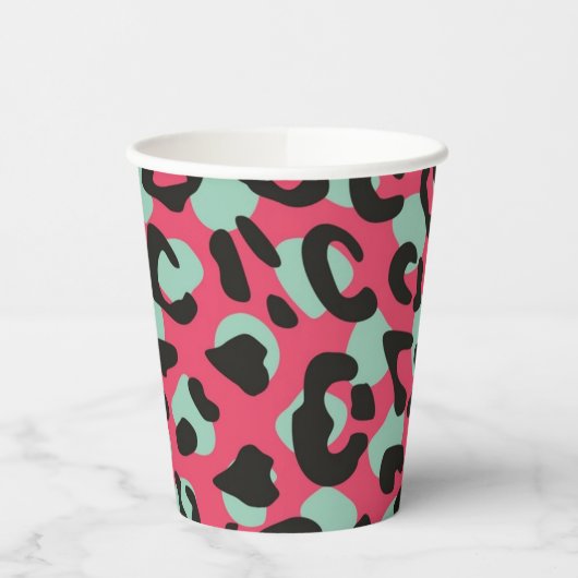Animal print pattern pappbecher (Links)