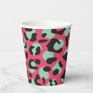 Animal print pattern pappbecher
