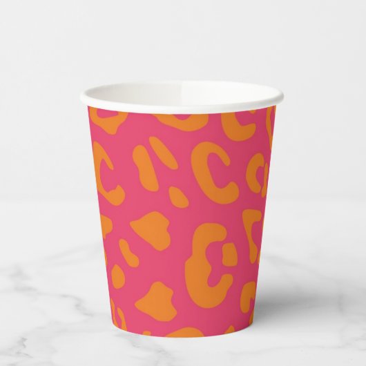 Animal print pattern pappbecher (Links)