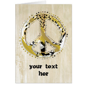 Animal Print Peace Schild I + Ihr Backgr. Ideen