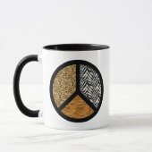 Animal Print Peace Sign Tasse (Links)