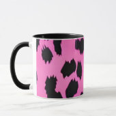 Animal Print Pink Leopard Tasse (Links)