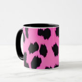 Animal Print Pink Leopard Tasse (Vorderseite Links)