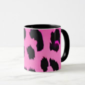 Animal Print Pink Leopard Tasse (VorderseiteRechts)