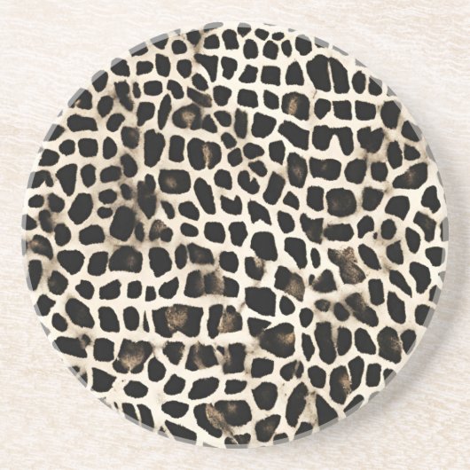 Animal Print - Sandstone Coaster Getränkeuntersetzer (Vorne)