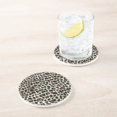 Animal Print - Sandstone Coaster Getränkeuntersetzer (Seite)