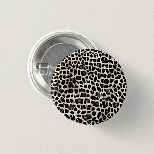Animal Print - Schaltfläche Button (Vorne & Hinten)