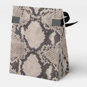 Animal Print Schlange Taupe Geburtstag Geschenkschachtel (Rückseite)