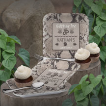 Animal Print Schlange Taupe Geburtstag