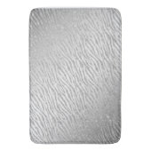 Animal Print Silver Glitzer Glam Badematte (Vorderseite Vertikal)