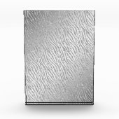 Animal Print Silver Glitzer Glam Fotoblock (Vorderseite)
