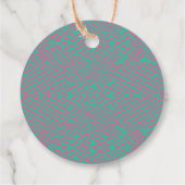 Animal Print Snakeskin Farbenfrohe Zoo Safari Kind Geschenkanhänger (Rückseite)