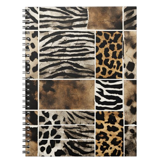Animal Print - Spiral Foto Notebook Notizblock (Vorderseite)
