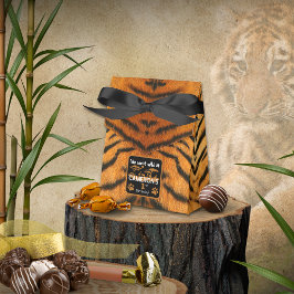 Animal Print Tiger Birthday Favor Geschenkschachtel