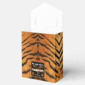 Animal Print Tiger Birthday Favor Geschenkschachtel (Geöffnet)