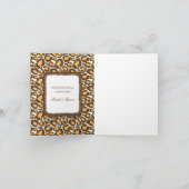 Animal Print Wedding Vielen Dank Hinweise Dankeskarte (Innenseite)