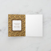 Animal Print Wedding Vielen Dank Hinweise Dankeskarte (Innenseite)