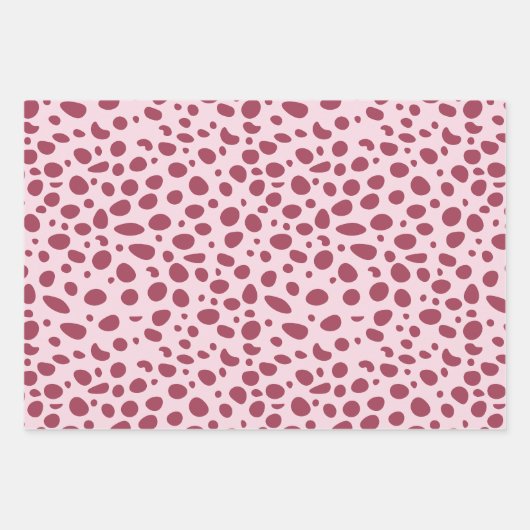 Animal Print Wild Animals Pattern Birthday Geschenkpapier Set (Vorderseite 3)