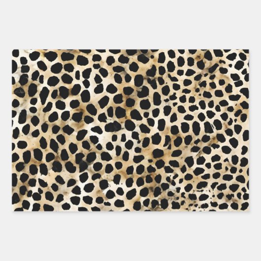 Animal Print - Wrapping Paper Sheets Geschenkpapier Set (Vorderseite)