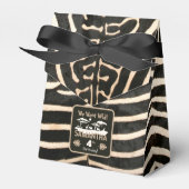 Animal Print Zebra Birthday Gevor Box Geschenkschachtel (Vorderseite)