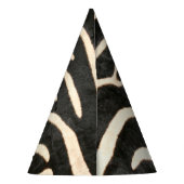 Animal Print Zebra Birthday Party Hat Partyhütchen (Rückseite)