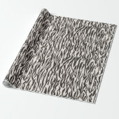 Animal Print Zebra Wild Safari Thema Geschenkpapier (Ungerollt)