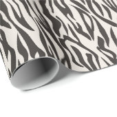 Animal Print Zebra Wild Safari Thema Geschenkpapier (Rolleneckpunkt)